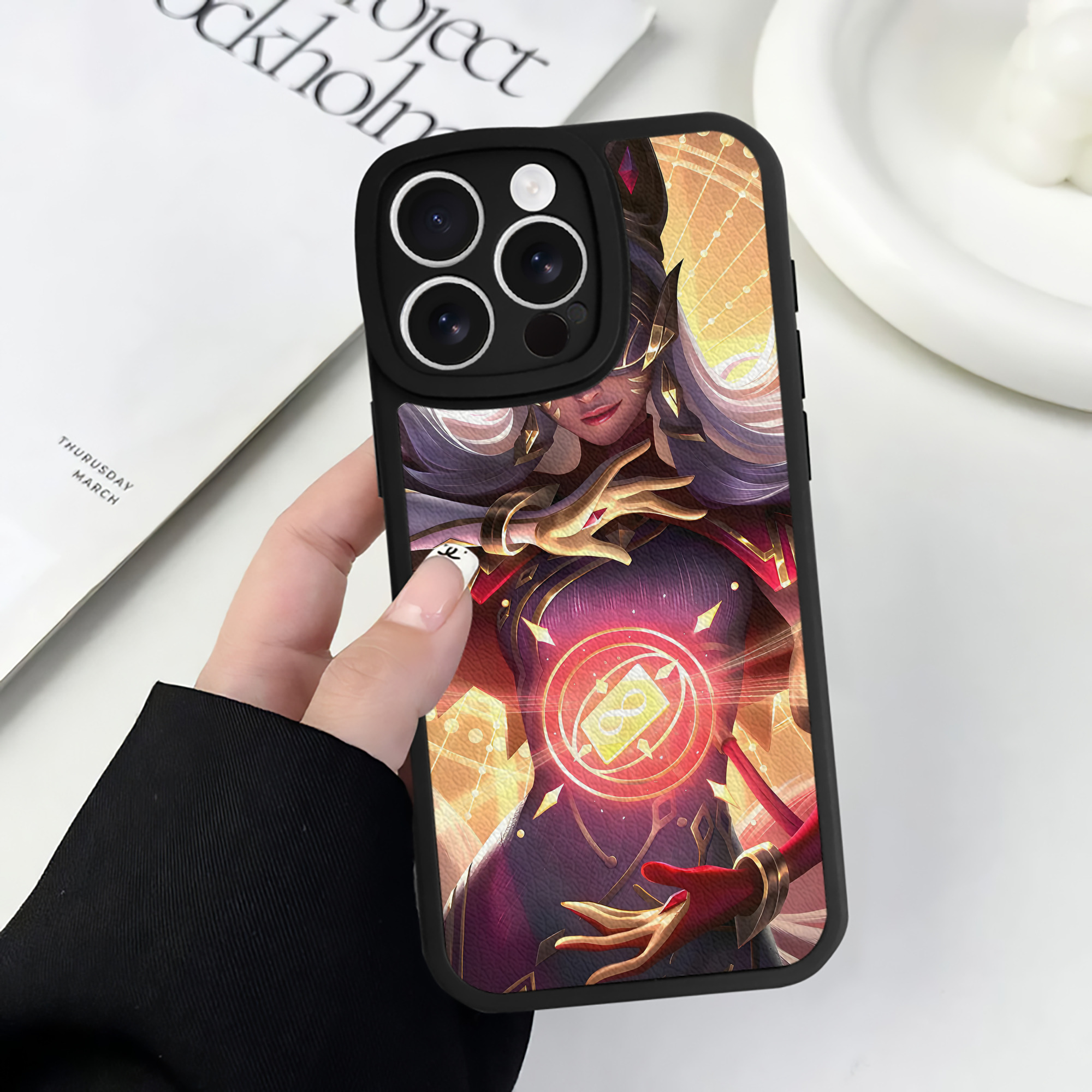 リーグ・オブ・レジェンド League of Legends LOL 【iPhone 16シリーズ対応】シリコンスマホケース（レザー調） 材質：シリコン